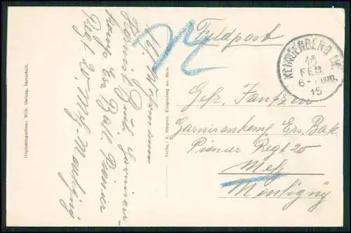 AK Klingenberg Main Unterfranken  - Blick von Berg auf Main und Ort - 1916 gel.