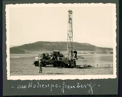 DEA Deutsche Erdöl AG Henschel Magirus o.ä. mit Bohrturmaufbau Weilheim-Schongau