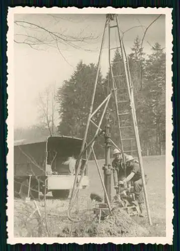 3x DEA Deutsche Erdöl AG Henschel Magirus o.ä. Bohrturmaufbau Weilheim-Schongau