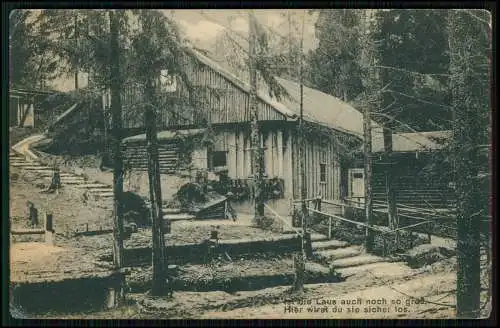 AK 1. WK - Für Soldaten - Entlausungsanstalt Lausoleum Badehaus - im Osten 1916