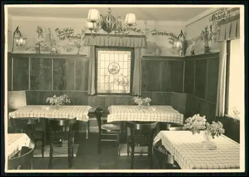 Foto AK - Bad Pyrmont - Cafe Königin Luise, Bes. C. Wessel - Atelier H. Jürgens