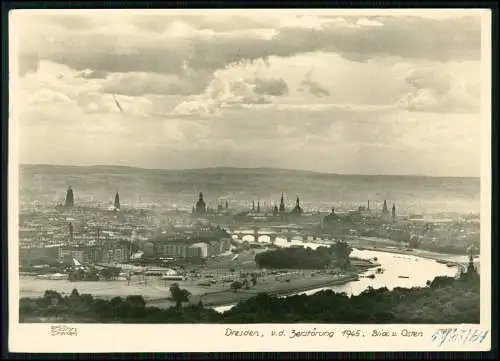 2x Foto AK - Dresden Sachsen - vor der Zerstörung 1945 - Blick von Osten - 1935