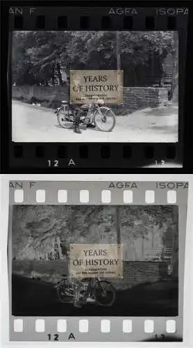 Original Negativ Moped Motorrad 1936 - Firma Miele ? oder FAVOR