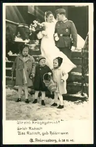 11x Foto- St. Andreasberg Braunlage im Harz - Soldat Hochzeit 1942 Fam. Heldmann