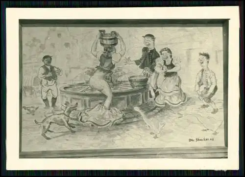 5x Foto - Karikatur Personen karikierende Darstellung Parodie Persiflage Satire