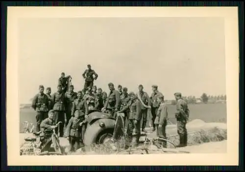 Foto 9x6cm altes Papier nach 1945 - Flugzeug Aircraft - Bruch Holland 1941