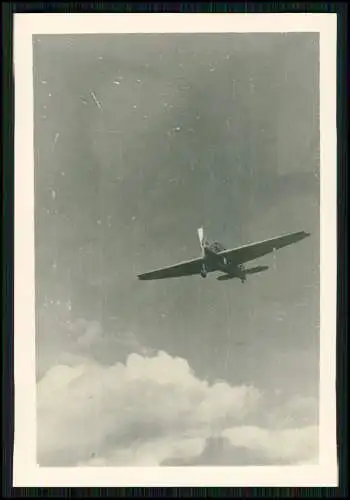 3x Foto 9x6cm altes Papier nach 1945 - Flugzeug Aircraft - Junkers Ju 49 ?