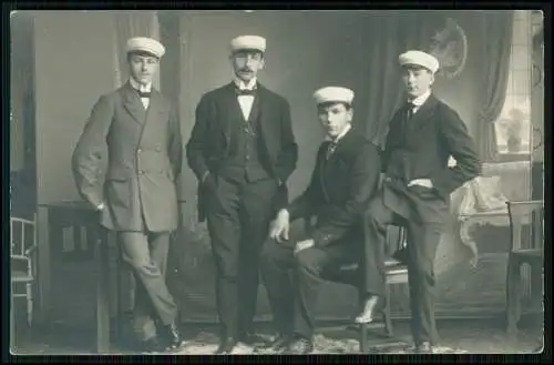 2x Foto AK  - Atelier Otto Germer Ottweiler - Studenten Studentika 1912 gelaufen