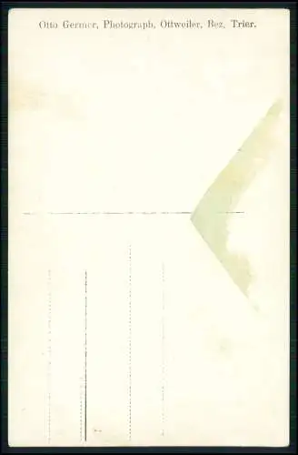 2x Foto AK  - Atelier Otto Germer Ottweiler - Studenten Studentika 1912 gelaufen