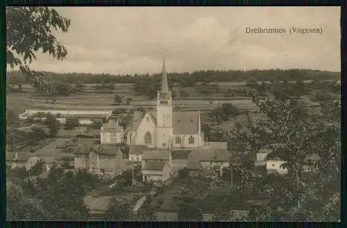 AK 1. WK Troisfontaines Dreibrunnen - 33 Div. I.R. Rgt. 67 MG -Feldpost 03. 1917