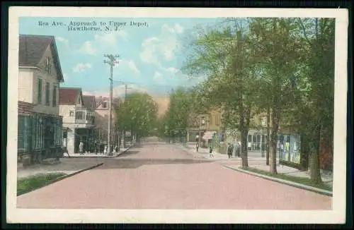 AK Hawthorne Passaic County New Jersey USA - Rea Ave. Approach - 1930 gelaufen