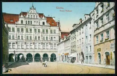 AK - Görlitz in der Lausitz - Neues Rathaus Untermarkt in der Altstadt - 1911