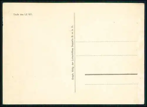 Echt Foto AK - Taufe des LZ 127 - auf den Namen Graf Zeppelin - 1928