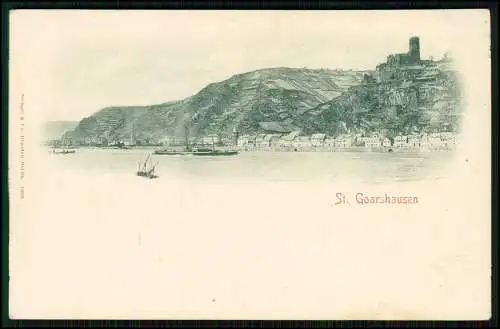 5x AK - der Mittel-Rhein - diverse Ansichten ab 1897 - Koblenz Goarshausen .....