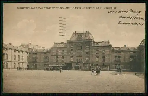 AK - Utrecht Niederlande -  Kaserne KAZERNE - Vesting-Artillerie - 1920 gelaufen
