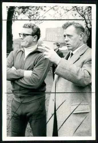 2x Foto u. Autogramkarte Karl-Heinz Spikofski - 1965 in Gelsenkirchen Schalke 04