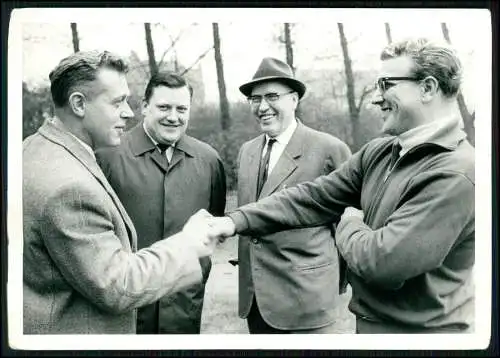 2x Foto u. Autogramkarte Karl-Heinz Spikofski - 1965 in Gelsenkirchen Schalke 04