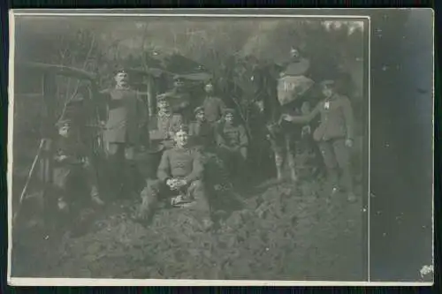 7x Foto 1. WK Weltkrieg Soldaten Einsatz an der Front 1914 - 1918