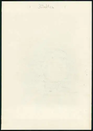 Kriegs-Zeichnung 30x21cm - Chris Porschen sign. - Volkstypen Russland Polen 1943