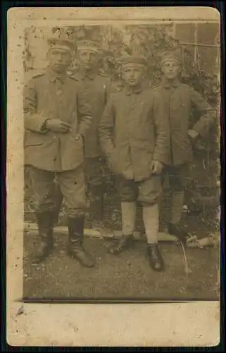 5x Foto AK 1. WK - Soldaten an der Front im Einsatz - Portrait u. andere 1914-18