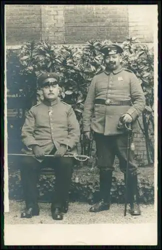 4x Foto AK 1. WK - Soldaten an der Front im Einsatz - Portrait u. andere 1914-18