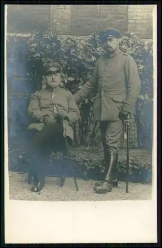 4x Foto AK 1. WK - Soldaten an der Front im Einsatz - Portrait u. andere 1914-18