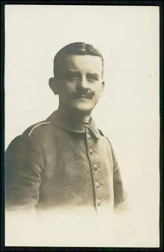 4x Foto AK 1. WK - Soldaten an der Front im Einsatz - Portrait u. andere 1914-18
