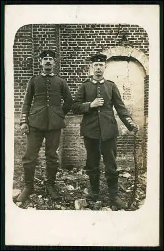 4x Foto AK 1. WK - Soldaten an der Front im Einsatz - Portrait u. andere 1914-18