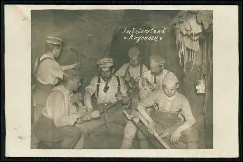 4x Foto AK 1. WK - Soldaten an der Front im Einsatz - Portrait u. andere 1914-18