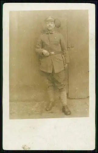 5x Foto AK 1. WK - Soldaten an der Front im Einsatz - Portrait u. andere 1914-18