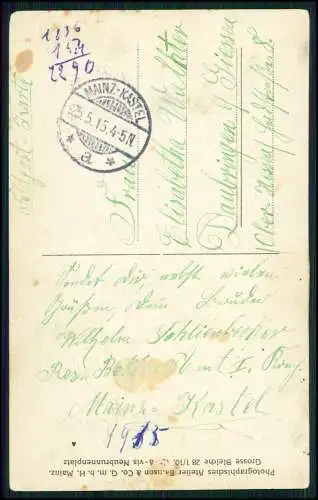 5x Foto AK 1. WK - Soldaten an der Front im Einsatz - Portrait u. andere 1914-18