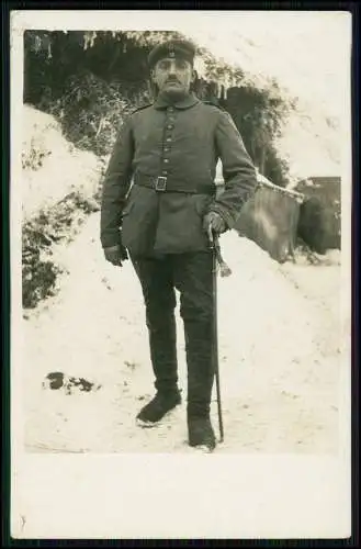 5x Foto AK 1. WK - Soldaten an der Front im Einsatz - Portrait u. andere 1914-18