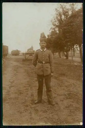 5x Foto AK 1. WK - Soldaten an der Front im Einsatz - Portrait u. andere 1914-18