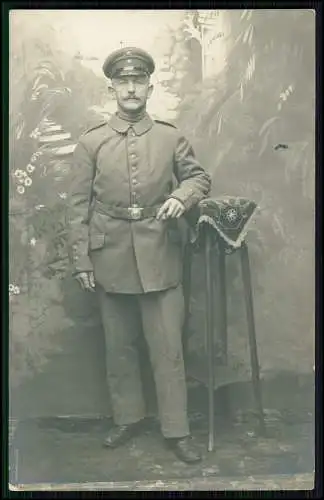 5x Foto AK 1. WK - Soldaten an der Front im Einsatz - Portrait u. andere 1914-18