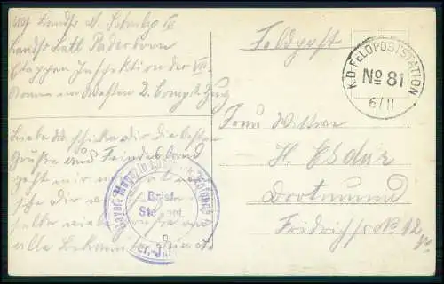 5x Foto AK 1. WK - Soldaten an der Front im Einsatz - Portrait u. andere 1914-18