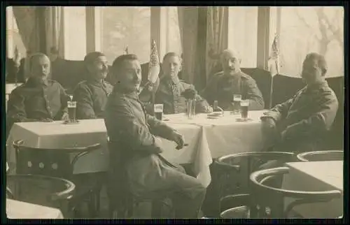 5x Foto AK 1. WK - Soldaten an der Front im Einsatz - Gruppen u. andere 1914-18