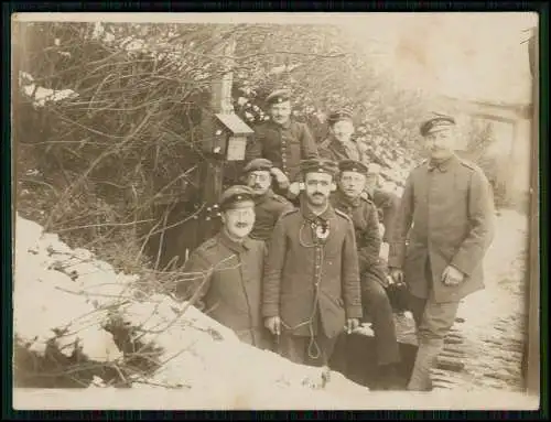 5x Foto AK 1. WK - Soldaten an der Front im Einsatz - Gruppen u. andere 1914-18