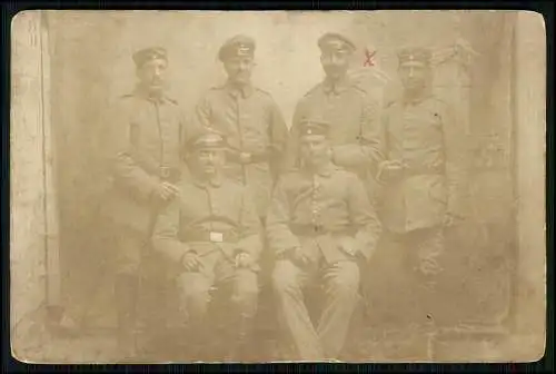 5x Foto AK 1. WK - Soldaten an der Front im Einsatz - Gruppen u. andere 1914-18