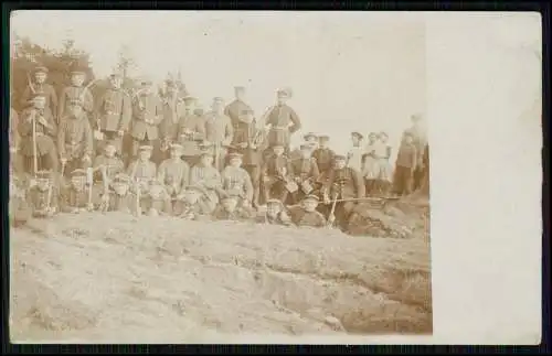 5x Foto AK 1. WK - Soldaten an der Front im Einsatz - Gruppen u. andere 1914-18