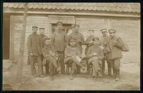 5x Foto AK 1. WK - Soldaten an der Front im Einsatz - Gruppen u. andere 1914-18