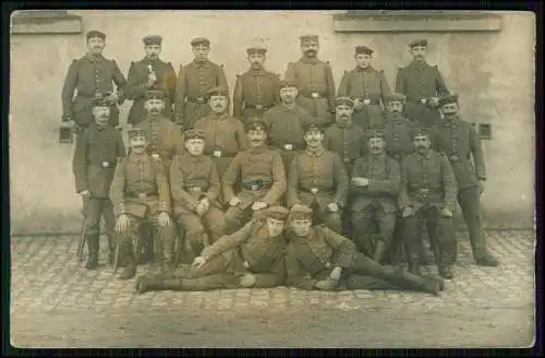 5x Foto AK 1. WK - Soldaten an der Front im Einsatz - Gruppen u. andere 1914-18