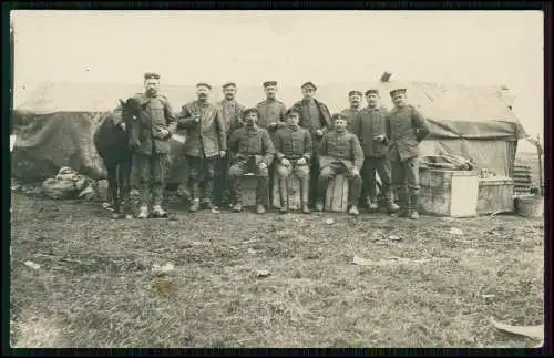 5x Foto AK 1. WK - Soldaten an der Front im Einsatz - Gruppen u. andere 1914-18