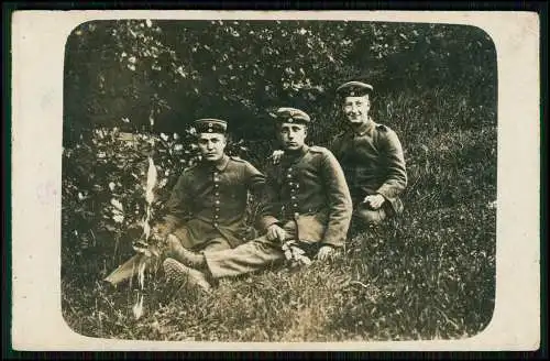 6x Foto AK 1. WK - Soldaten an der Front im Einsatz - Gruppen u. andere 1914-18