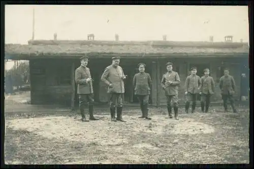 5x Foto AK 1. WK - Soldaten an der Front im Einsatz - Gruppen u. andere 1914-18