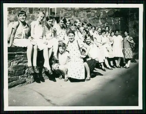 4x Foto - Andernach am Rhein 1928 - Mädchen in der Jugendherberge und auf Schiff