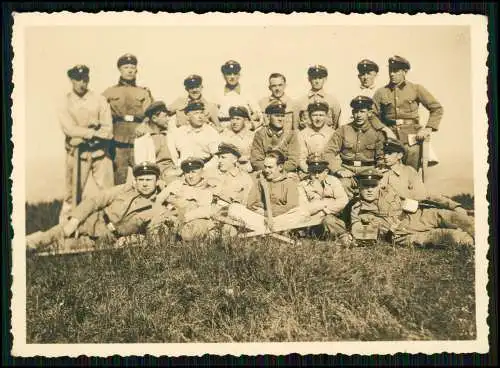 2x Foto Hergeröder Bielefeld -  Soldaten in Uniform RAD Reichswehr 1934-35
