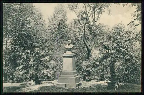 2x AK - Unna Königsborn im Ruhrgebiet - Grillo-Denkmal Parkpartie 1906 gelaufen