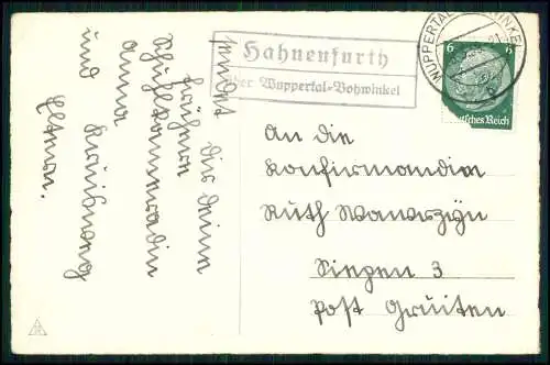 Foto AK Glückwunsch Konfirmation - Hahnenfurth Vohwinkel Wuppertal Landpost 1939