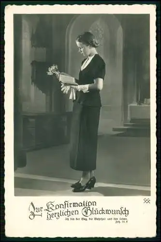 Foto AK Glückwunsch Konfirmation - Osterholz Vohwinkel Wuppertal Landpost 1939