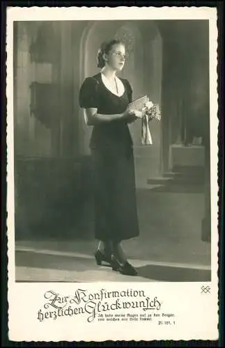 4x Foto AK Glückwunsch Konfirmation - 1939 gel. Mettmann b. Düsseldorf Wuppertal